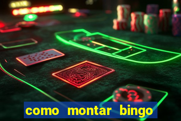 como montar bingo brinquedos toia